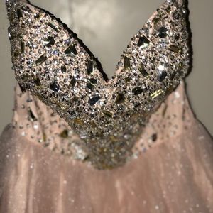 Light Pink Prom Homecoming Formal Sequin Dress